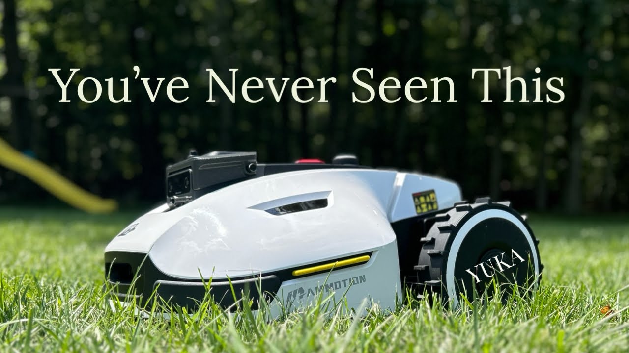 YUKA 2-in-1 Robot Mower and Leaf sweeper robot from MAMMOTION
