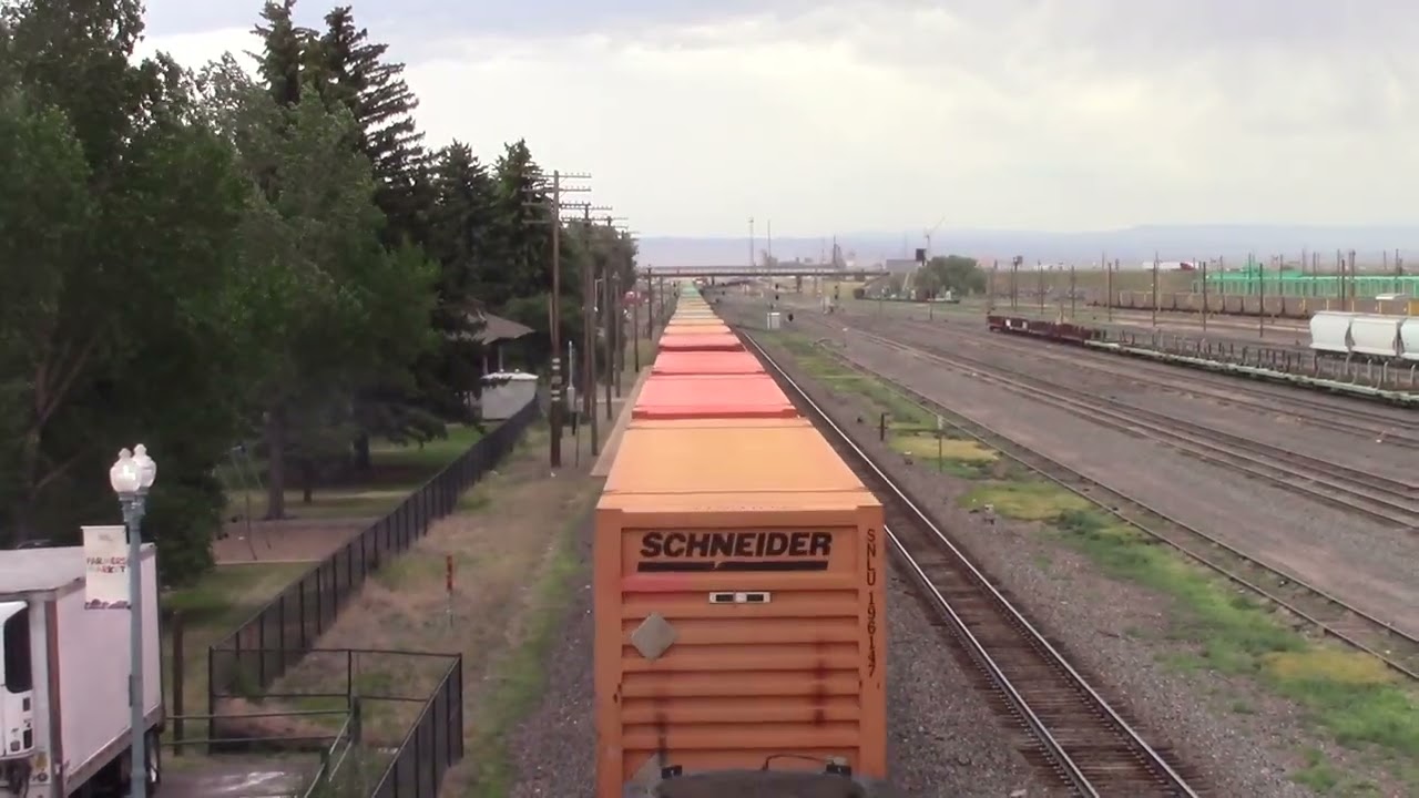 7/10/25 Railfanning in downtown Laramie WY!