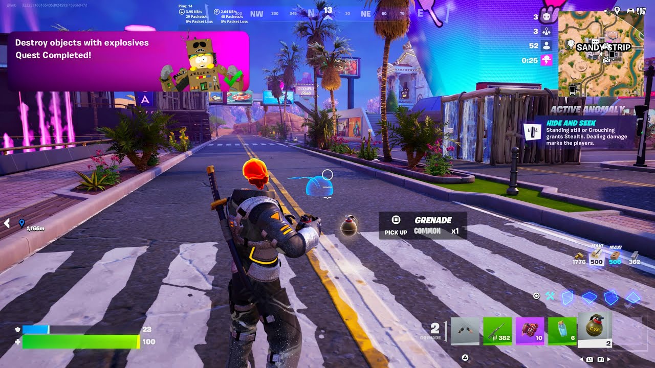 Fortnite - Destroy Objects With Explosives (South Park Born In Chaos Quests)
