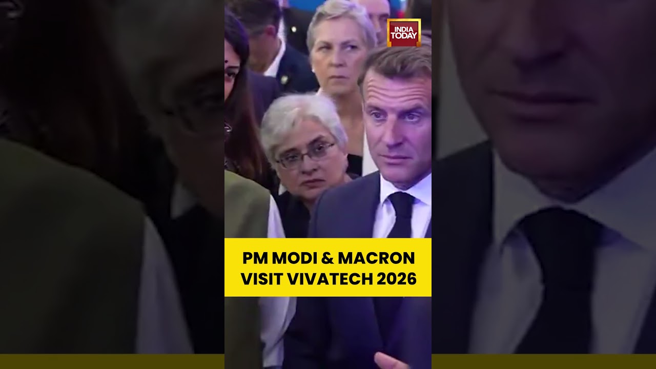 Paris Tech Summit: PM Modi and Macron Visit Europe's Biggest Innovation Event #pmmodi #macron #tech