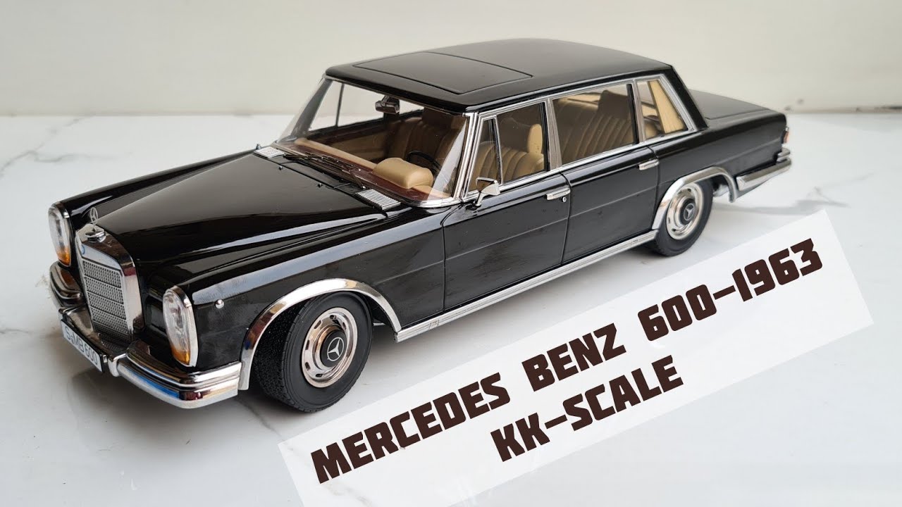 UNBOXING Mercedes-Benz 600 SWB (W100) year 1963 Black metallic 1:18 KK-Scale || Diecast Modelcar