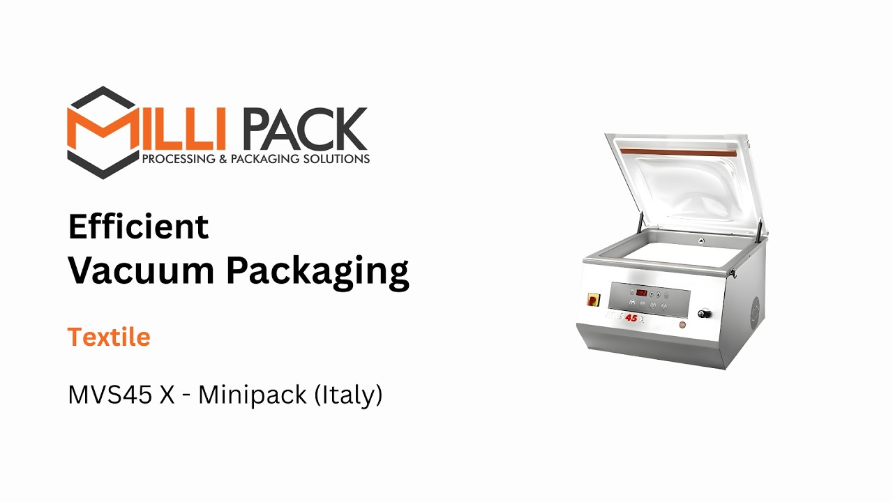 Textile Compression Vacuum Packaging with MVS45 X | Milli Pack