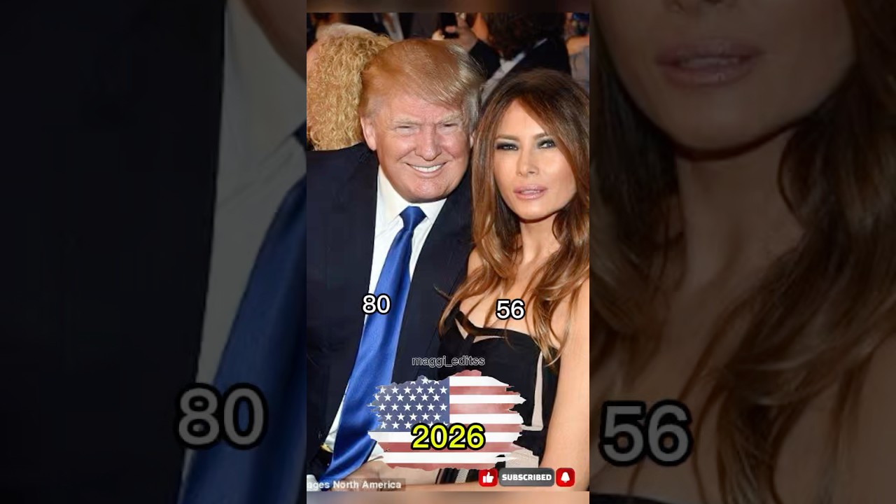 Donald Trump & Melania Trump❤️ | Husband & Wife Age Evolution (1998&ndash;2026) 🇺🇸✨ #shorts #donaldtrump