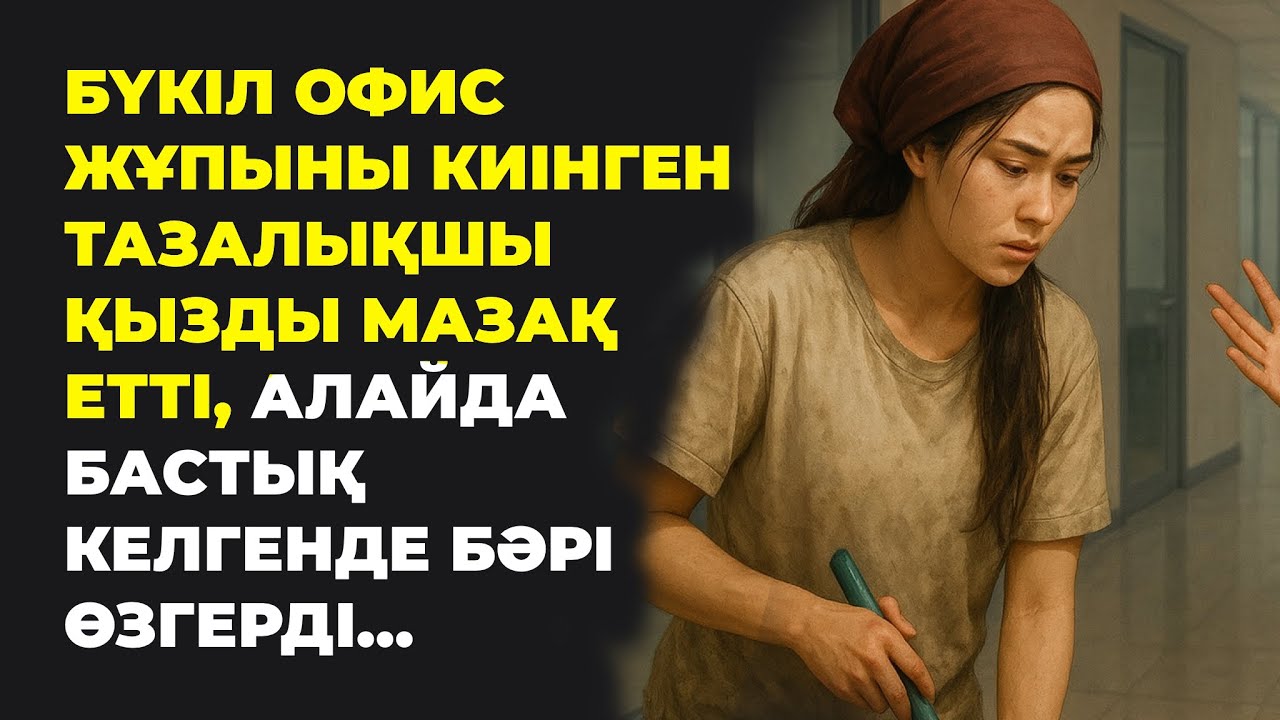 БҮКІЛ ОФИС ЖҰПЫНЫ КИІНГЕН ТАЗАЛЫҚШЫ ҚЫЗДЫ МАЗАҚ ЕТТІ, АЛАЙДА БАСТЫҚ КЕЛГЕНДЕ БӘРІ ӨЗГЕРДІ…
