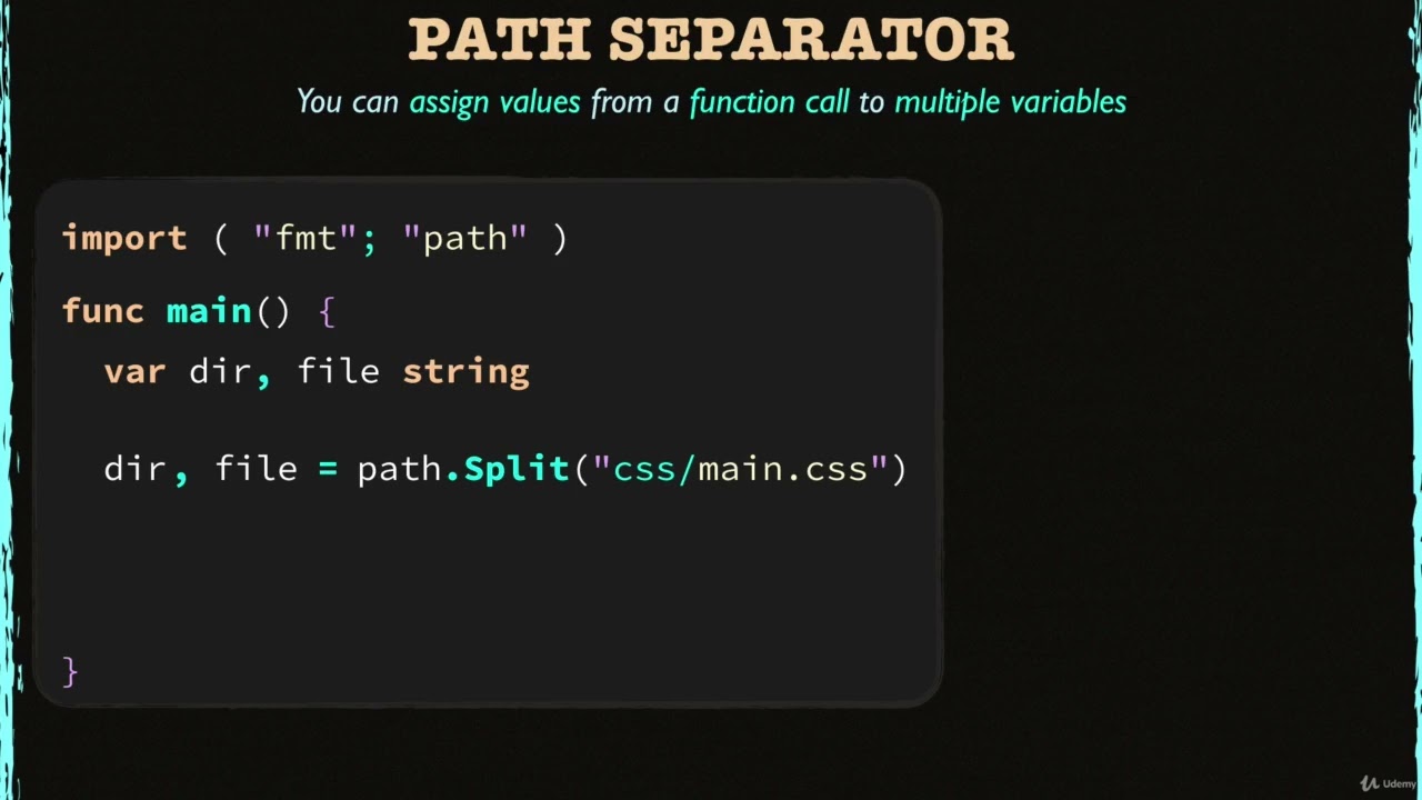 Example: Path Separator