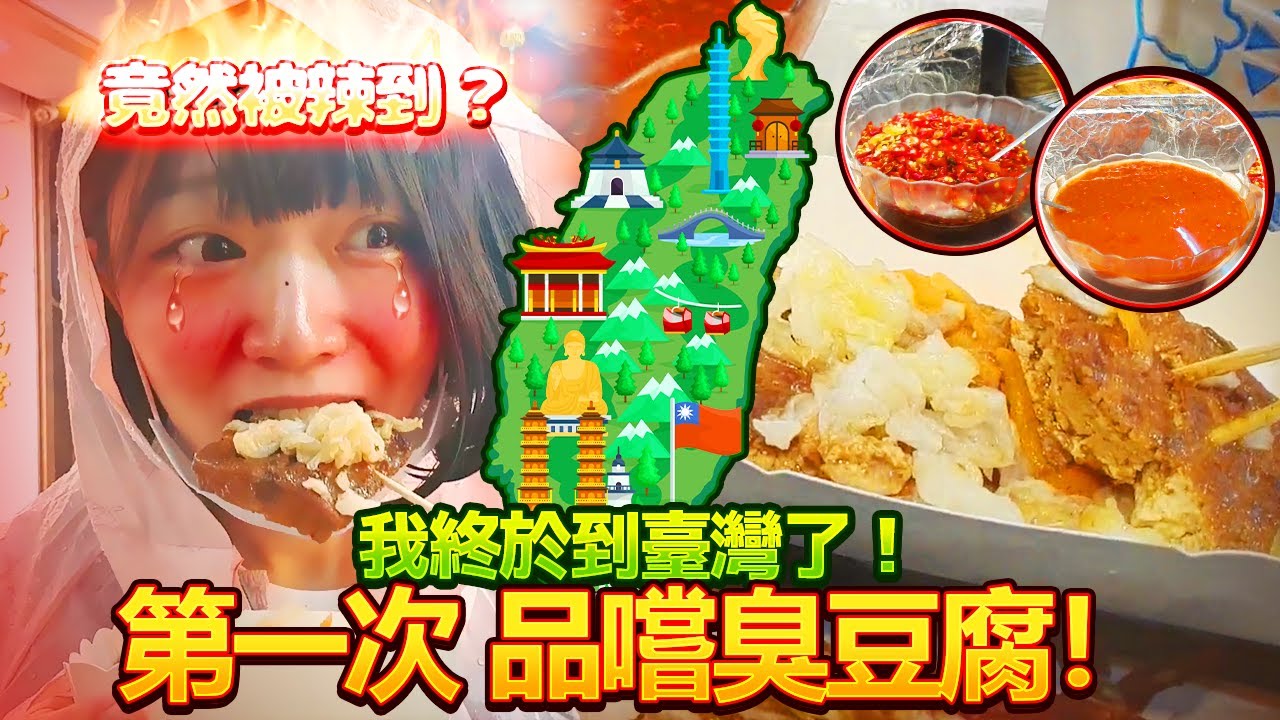 【Namin】 我終於到台灣了！第一次品嚐臭豆腐！竟然是被辣到？臺灣旅行記第一彈