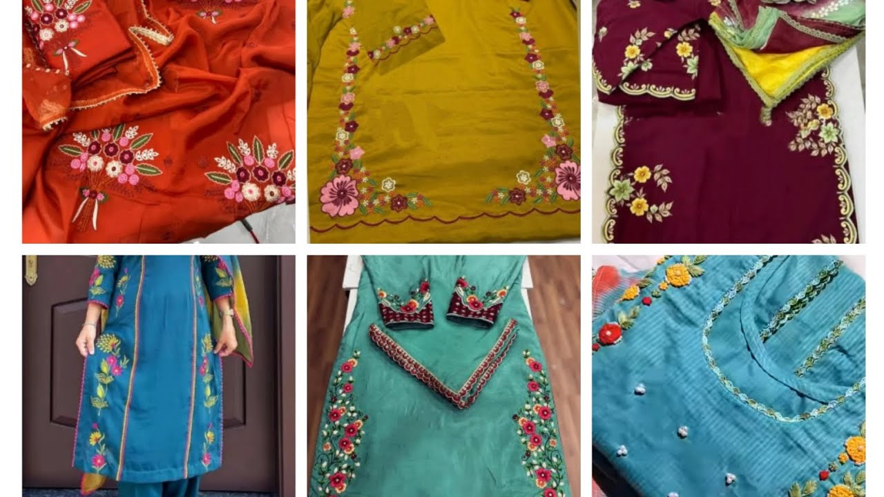 Punjabi trending suit work design 