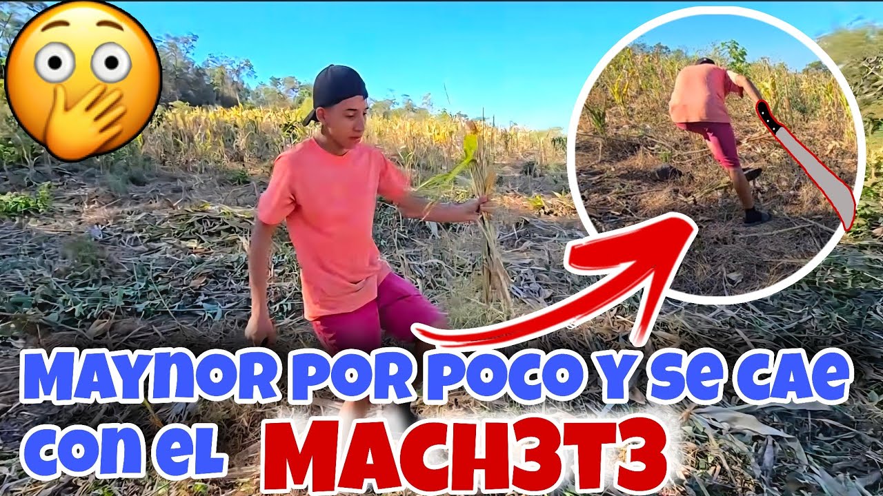 Mainor Casi Se Da En EL pie😱Con el Machete 