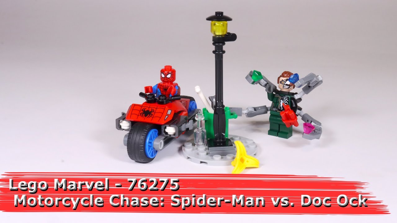 Lego set Marvel 76275 #203 - Motorcycle Chase: Spider-Man vs. Doc Ock