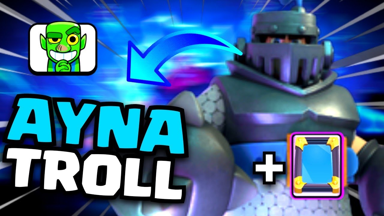 MEGA ŞÖVALYE VE AYNAYLA RAKİPLERİ TROLLEDİM!!! Clash Royale