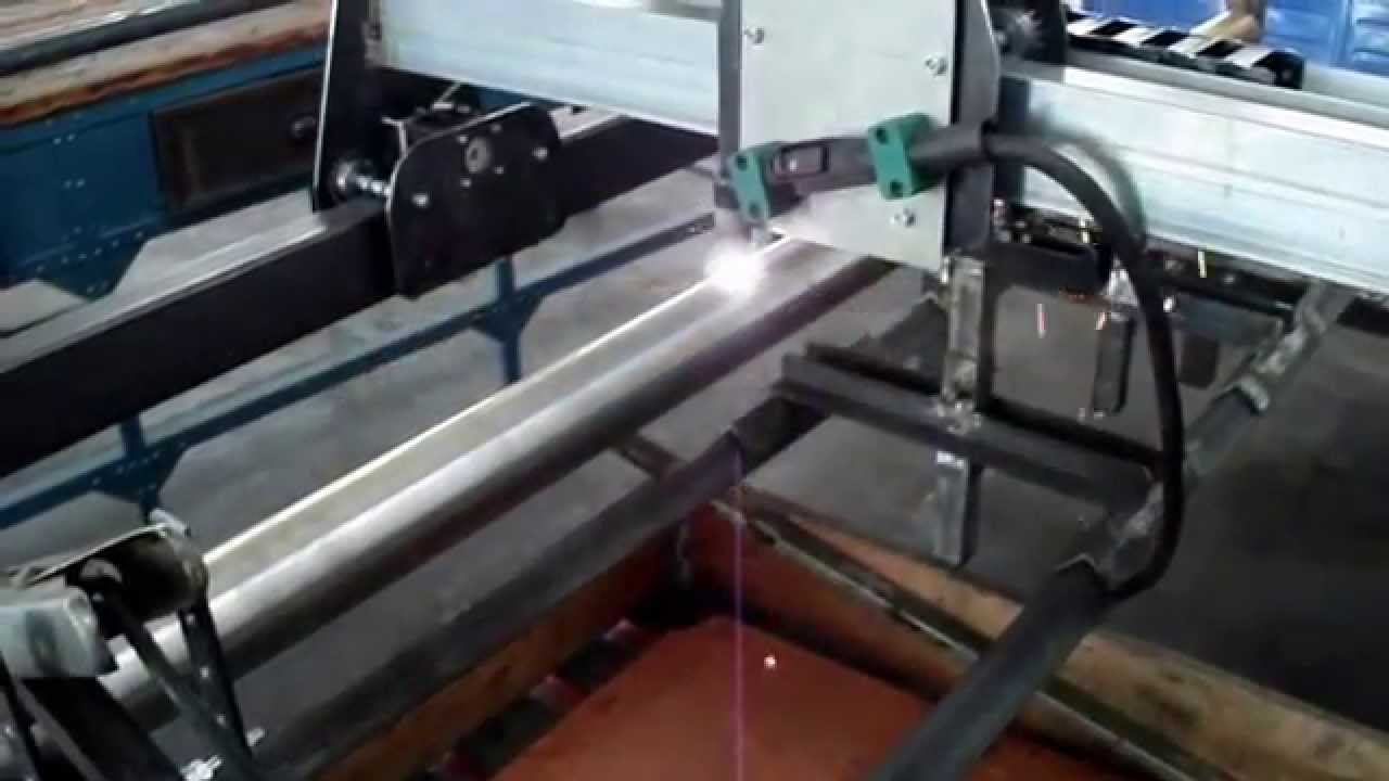 Testing CNC Plasma Machine - First Pipe Cut