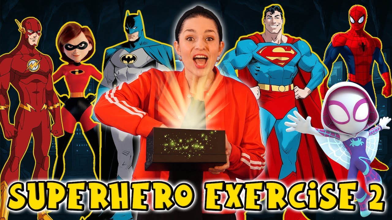 SuperHero Exercise Adventure for Kids 2 | Indoor Workout for Children | Brain Break