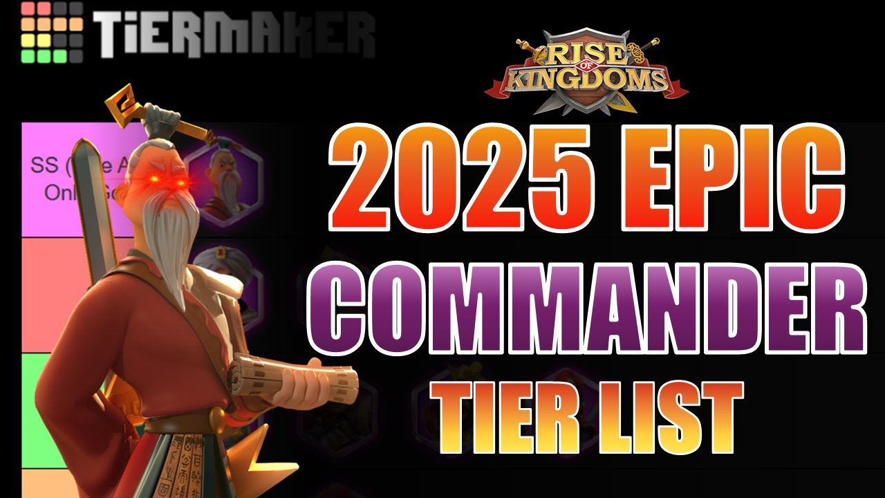 Epic Commander Tier List For Pre-KvK, KvK 1, KvK 2 Players