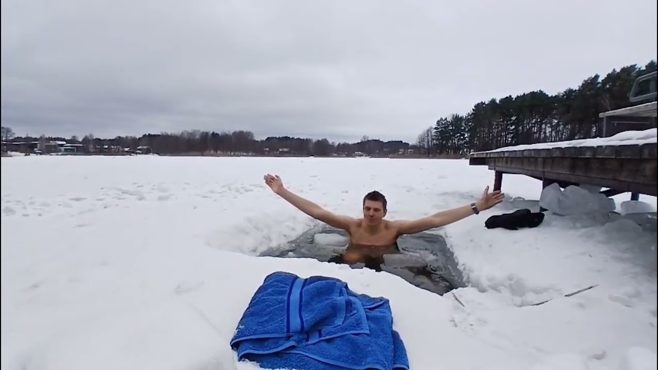 5 minutes in Ice Water | Cold Therapy  | Ice Bath Recovery Routine