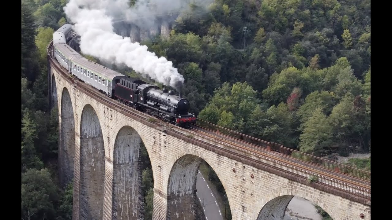 Samedi 1er octobre, la locomotive à vapeur 140 C 27 a proposé un voyage Nîmes - La Bastide