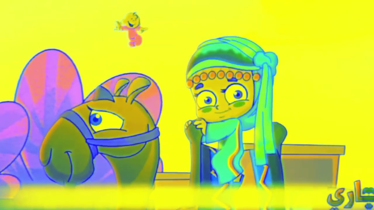 Toyor Baby Effects The Child Is Looking At The Girl Who Is Riding A Camel (By Preview 2 Effects)