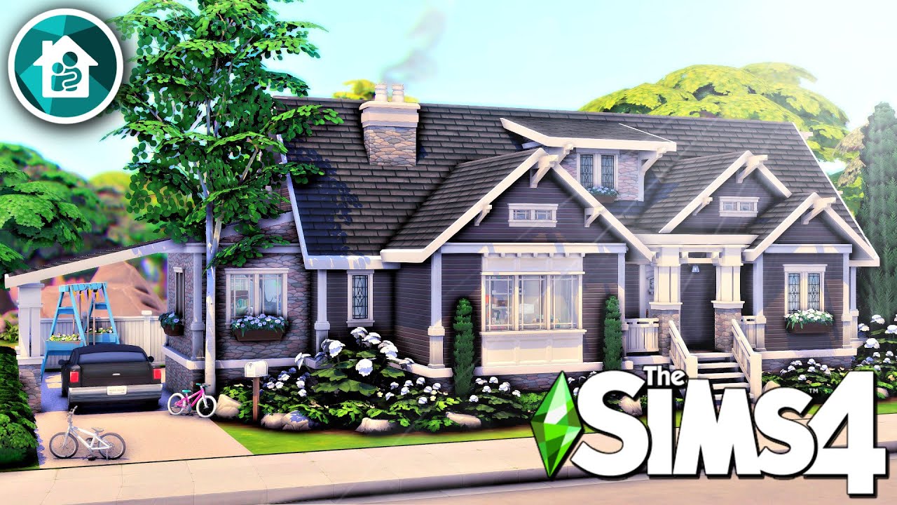 Craftsman Family Home For 7 Sims || The Sims 4 Growing Together: Speed Build