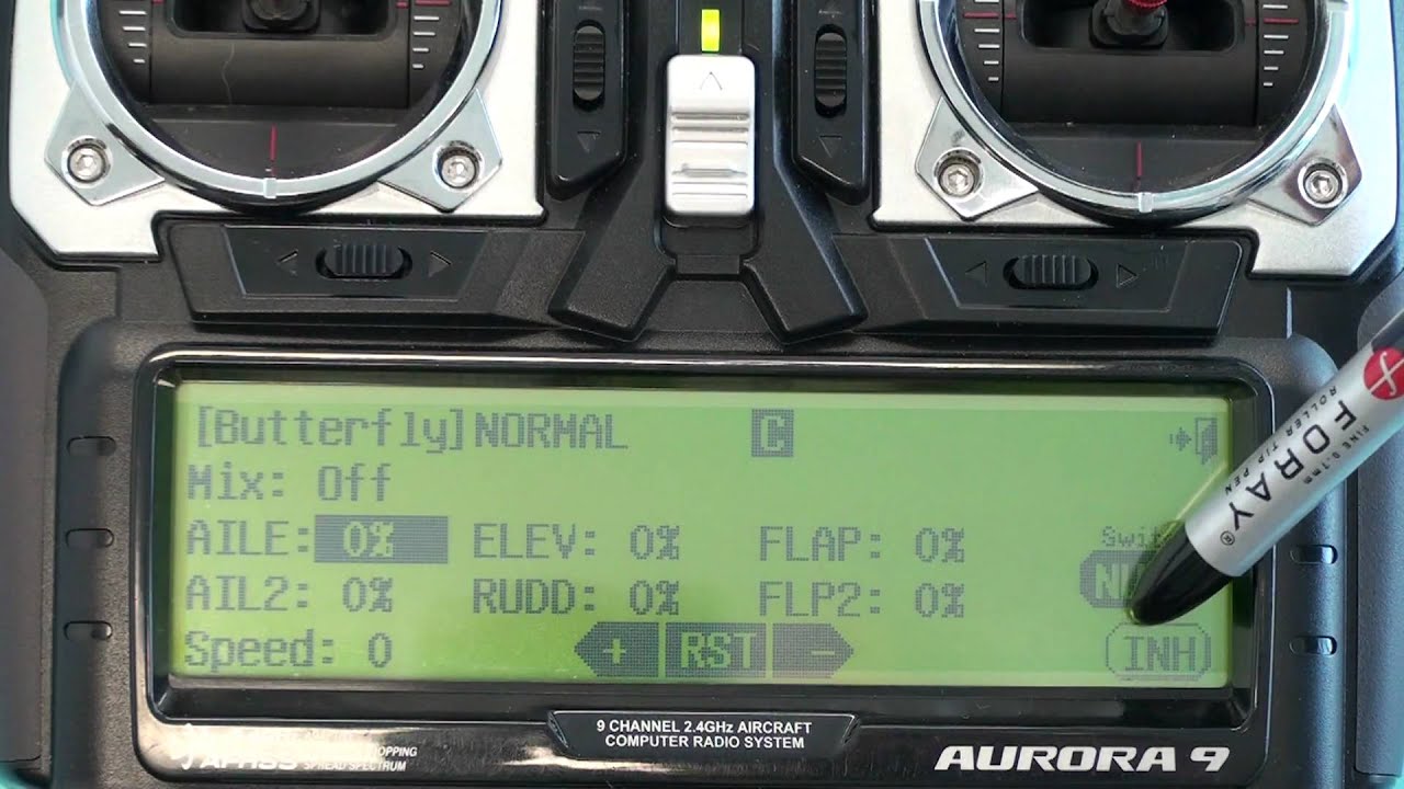Hitec Aurora Model Setup GLID