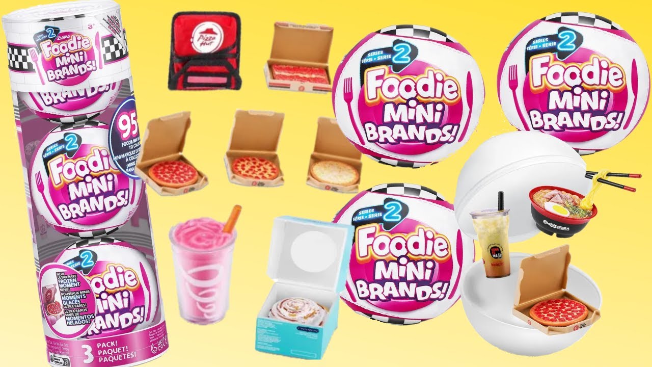 Фудкорт с Едой Миниатюры 5 Surprise Foodie Mini Brands 2 серия Мини Лента Распаковка