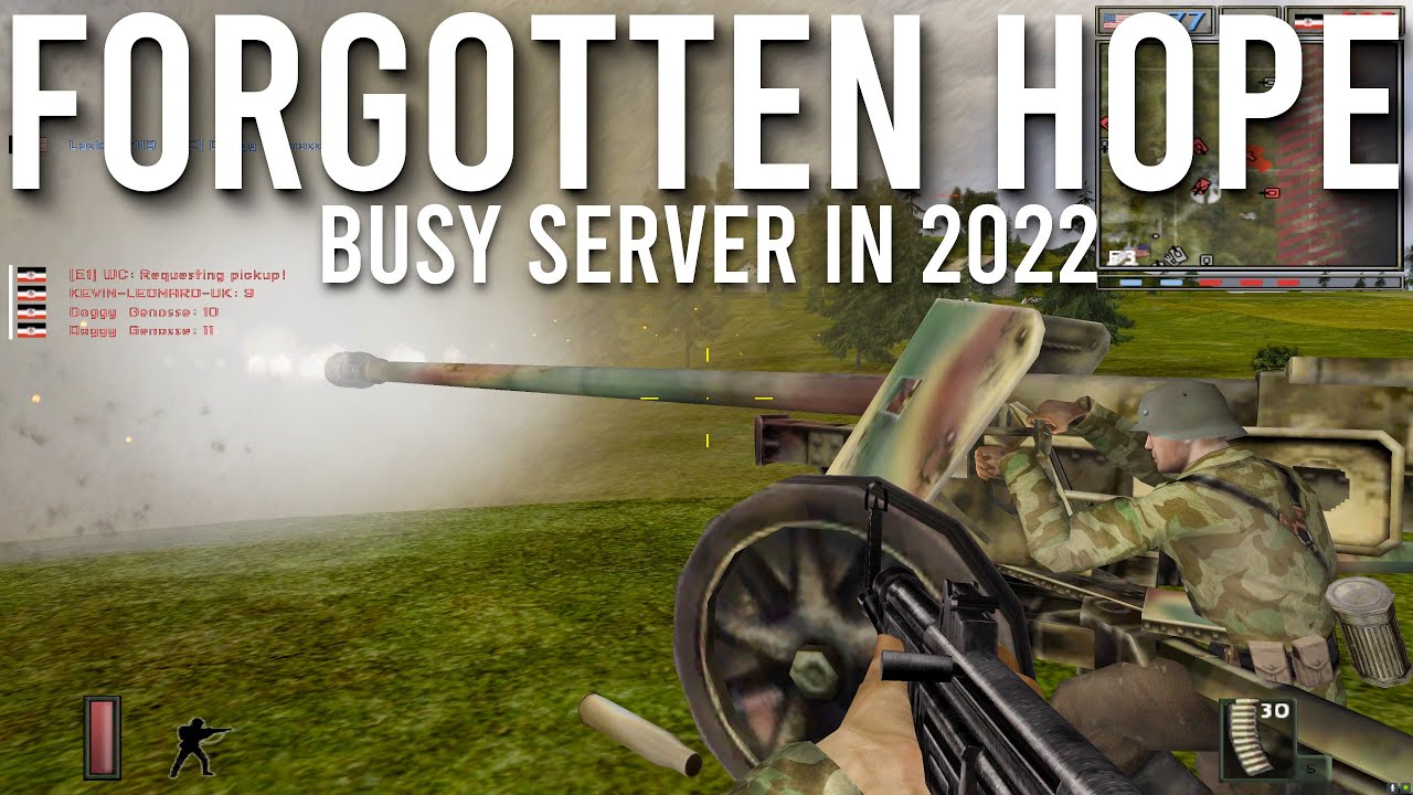 Forgotten Hope (мод Battlefield 1942) — очень загруженный сервер в 2022 году!