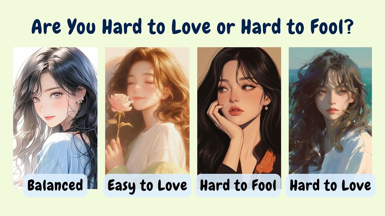 Are You Hard to Love or Hard to Fool? | Personality Quiz Test |✨Fun Test | Aesthetics