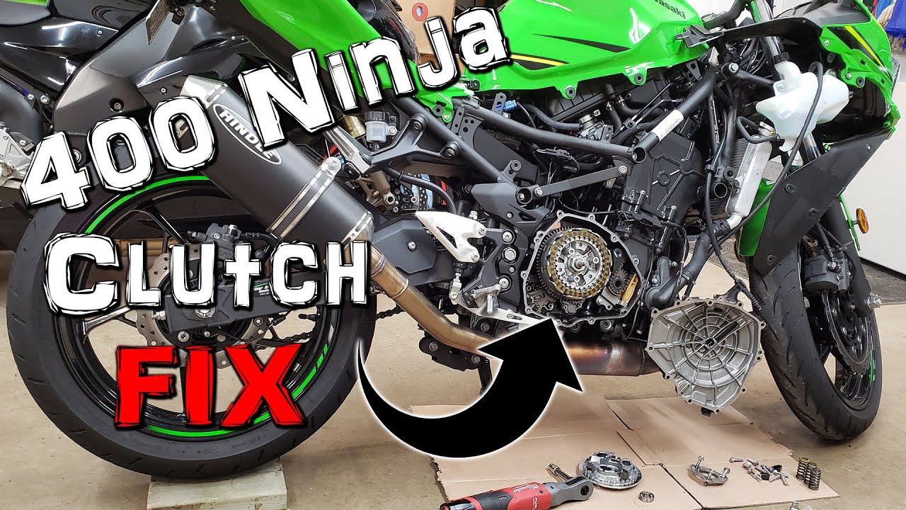 Ремонт сцепления Ninja 400 и Z400