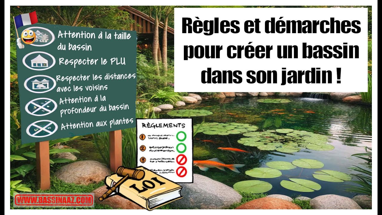 Règles et démarches pour créer un bassin de jardin