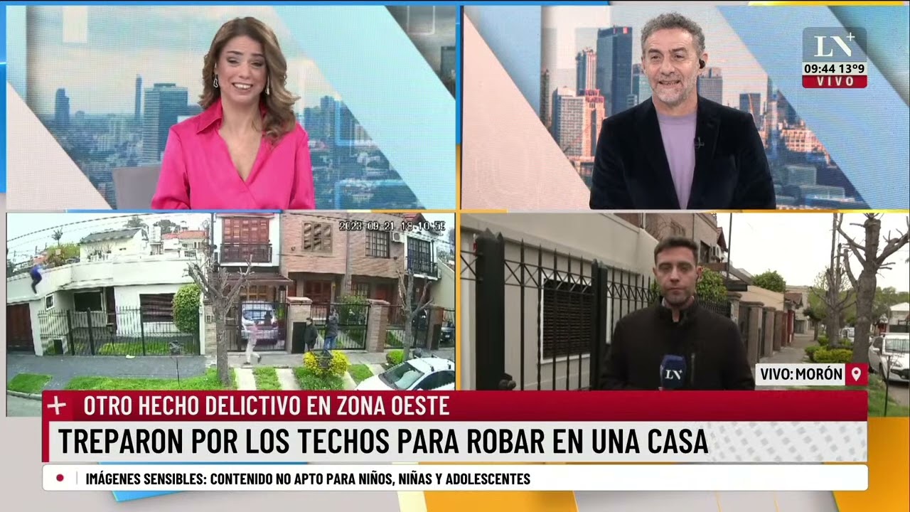Nueva modalidad de robo: saltan por los techos; otro hecho delictivo en zona Oeste