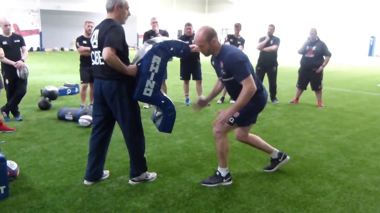 Hip pop & steal the ball rugby drill - Paul Gustard