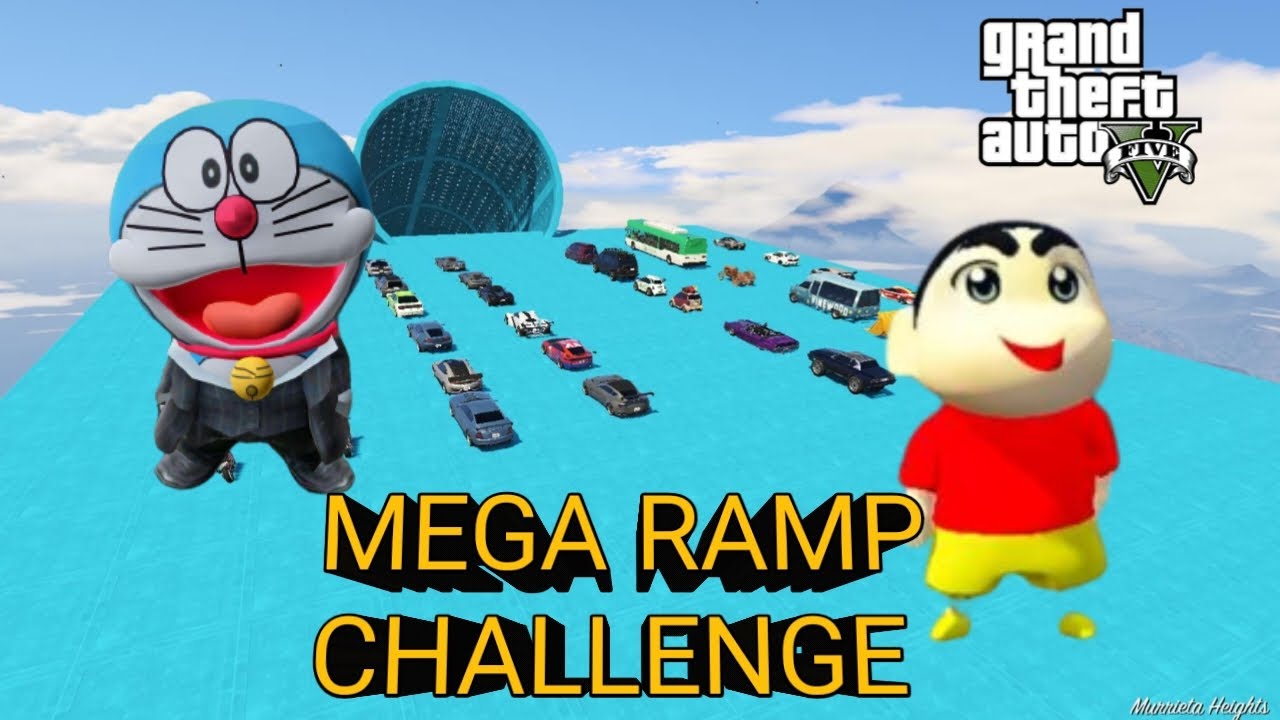 Mega Ramp challenge with SHINCHAN DORAEMON