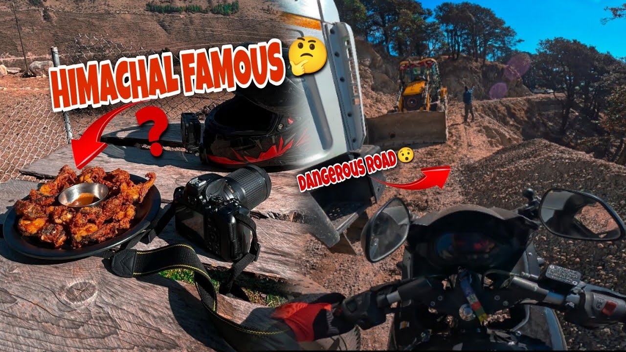 HIMACHAL FAMOUS FISH KHANE GYE 🥳 / DANGEROUS ROAD😐