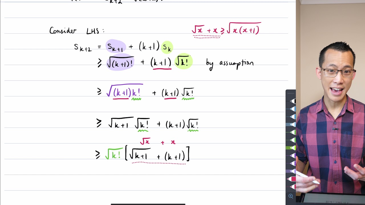 Second Order Recurrence Formula (3 of 3: Proving k+2 case)