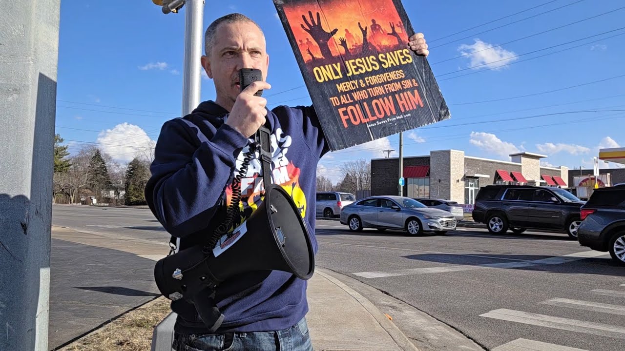 Street preaching on the east side of Indianapolis!