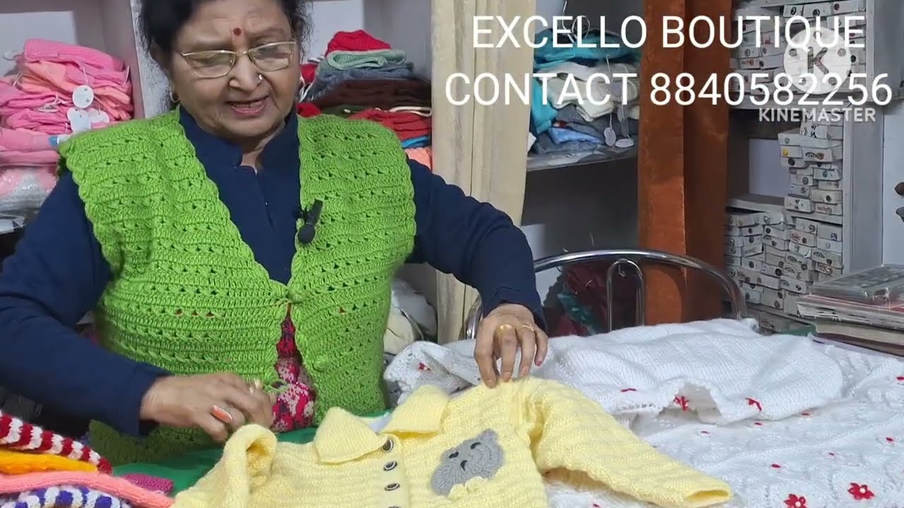 Hand knitted lovely sweaters for kids@Excello_Boutique 