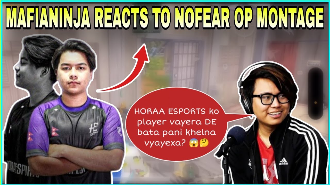 MAFIANINJA Reacts to NoFear Horaa OP Montage 🔥 | kvn gaming #cr7horaa #mafianinja #nofear