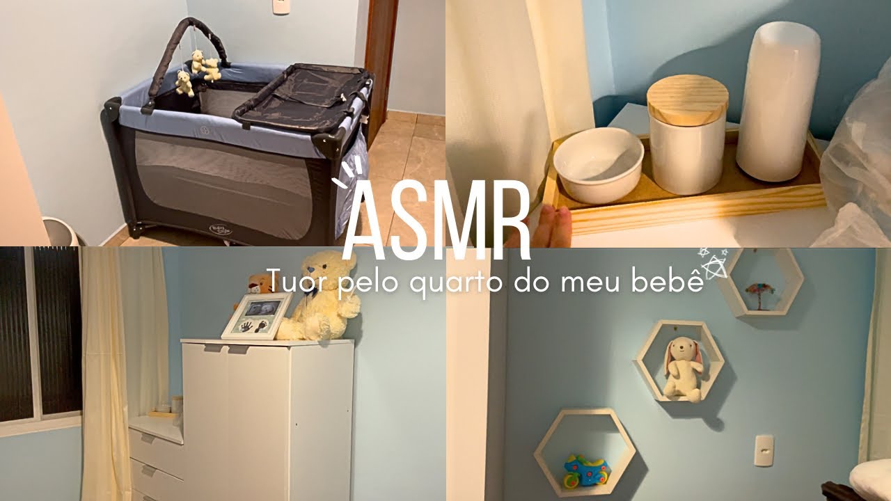 ASMR Tuor pelo quarto do meu bebê | caseirinho (voz suave) 👶🏻🤰🏼🍼