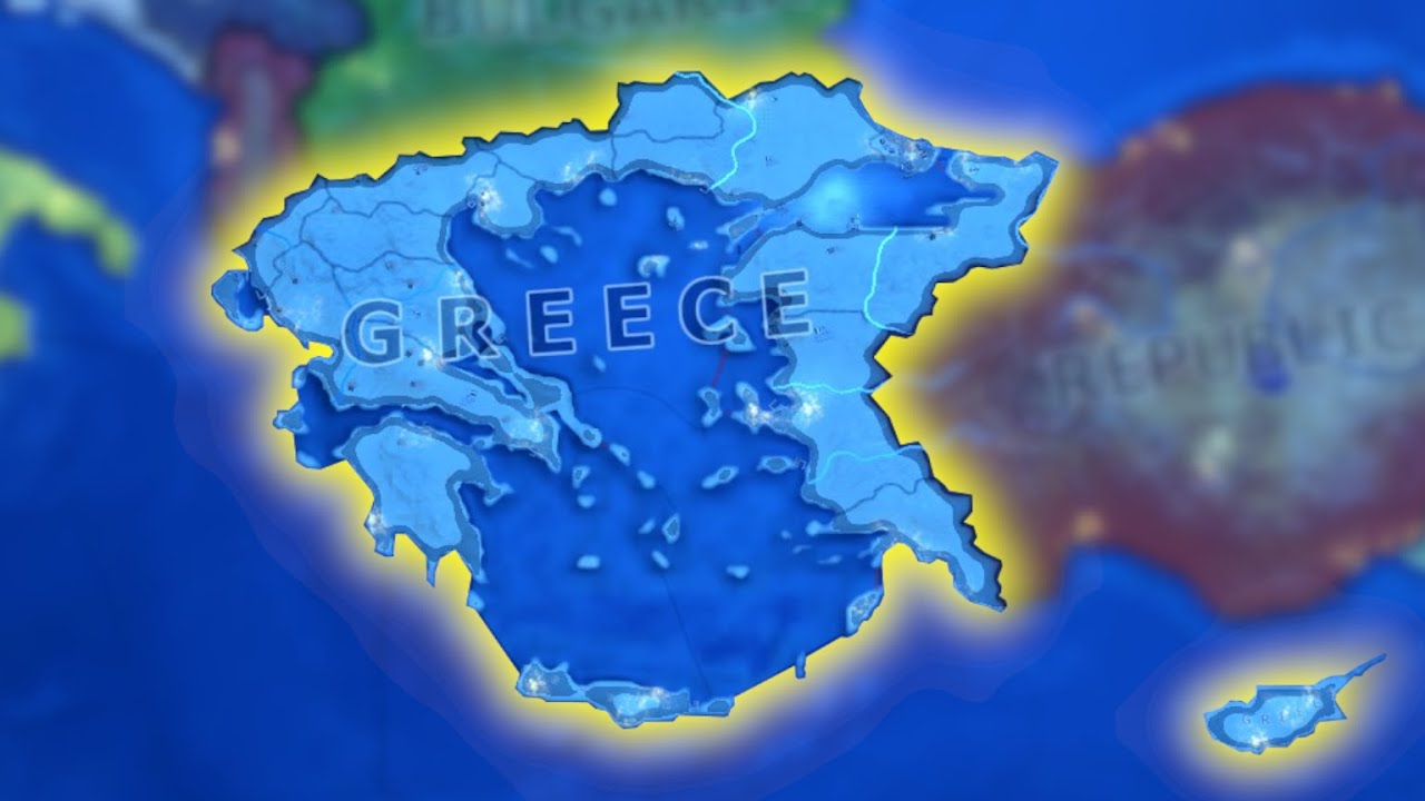 Greece Realizes the MEGALI IDEA - HOI4 Kaiserreich Greece Timelapse