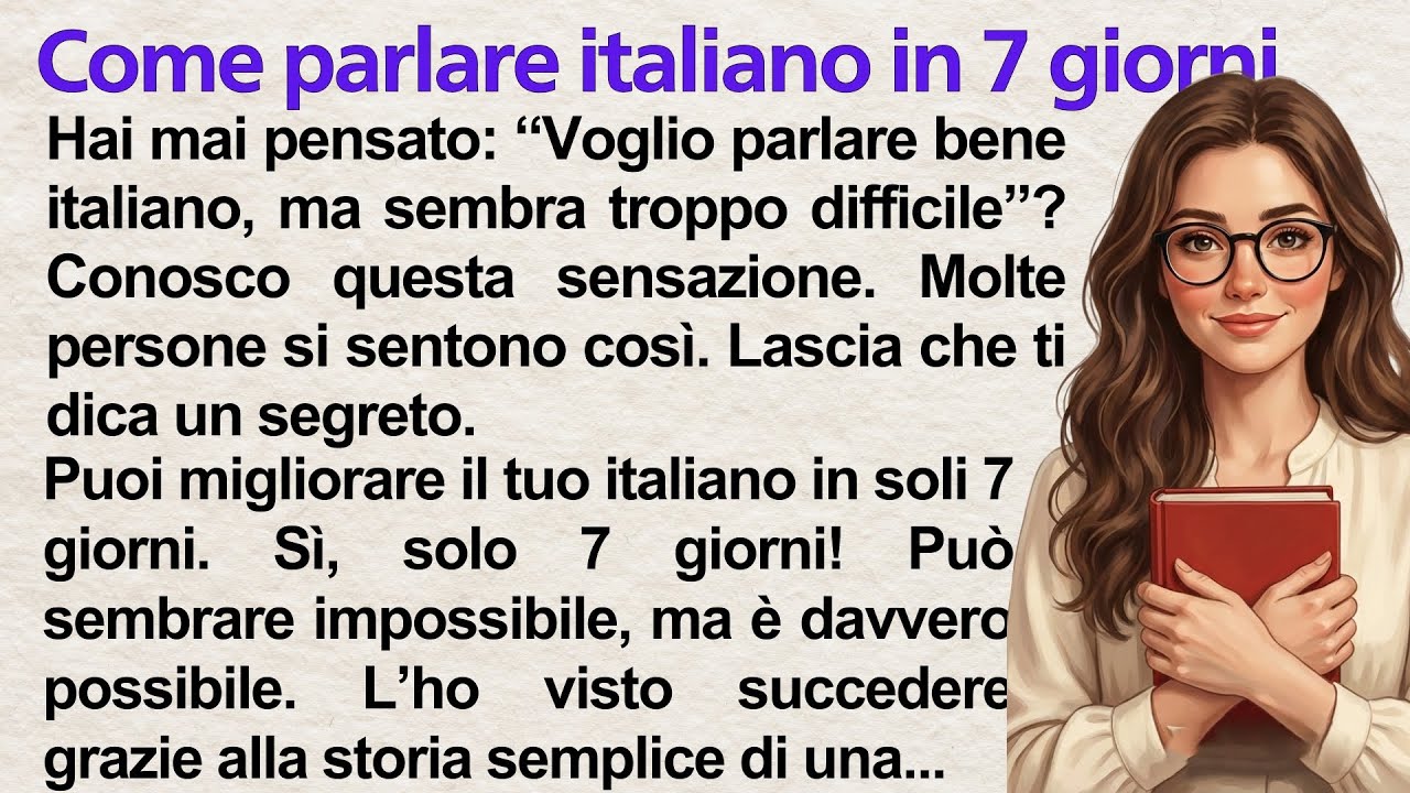 Speak Italian in 7 Days 🇮🇹 | Easy Stories for Beginners | Italiano Tales