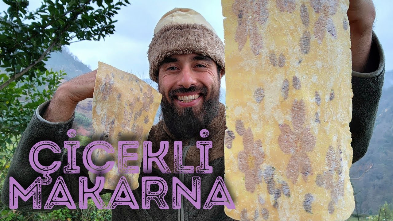 MENEKŞELİ VE MENEKŞE PESTOLU MAKARNA🤩 (İLK KEZ MAKARNA YAPTIM)