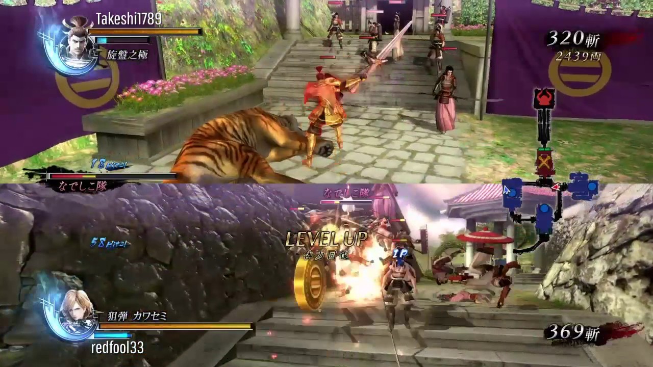 Sengoku Basara 4 Sumeragi - Ashikaga / Magoichi Co-Op Gameplay 2 (Basara Mode)