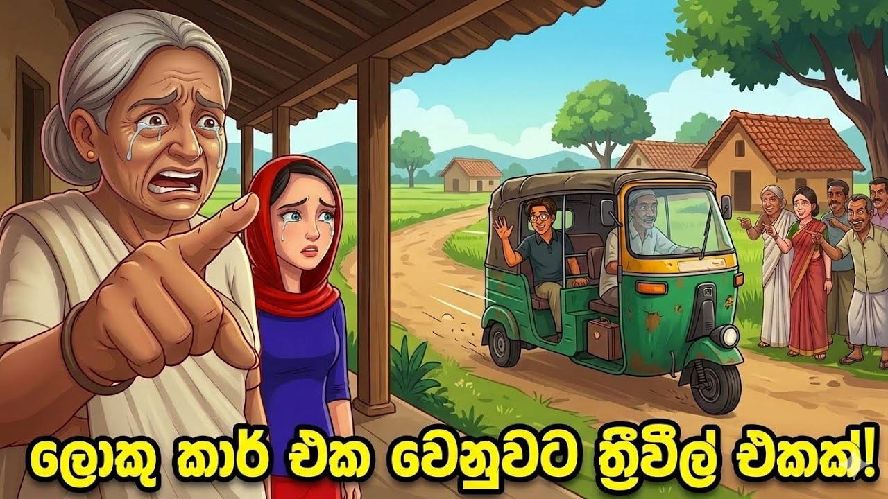 නැන්දම්මාගෙ පම්පොරිය | කොලඹින් ලේලියක් අරගෙන ගමට  ආපු පුතා | Toons lanka | #cartoon #sinhalacartoon 
