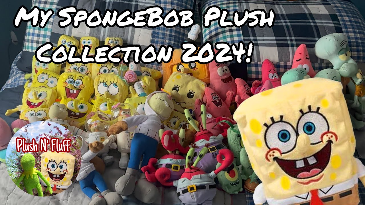 Моя коллекция плюшевых игрушек Губка Боб (начало 2024 года)!