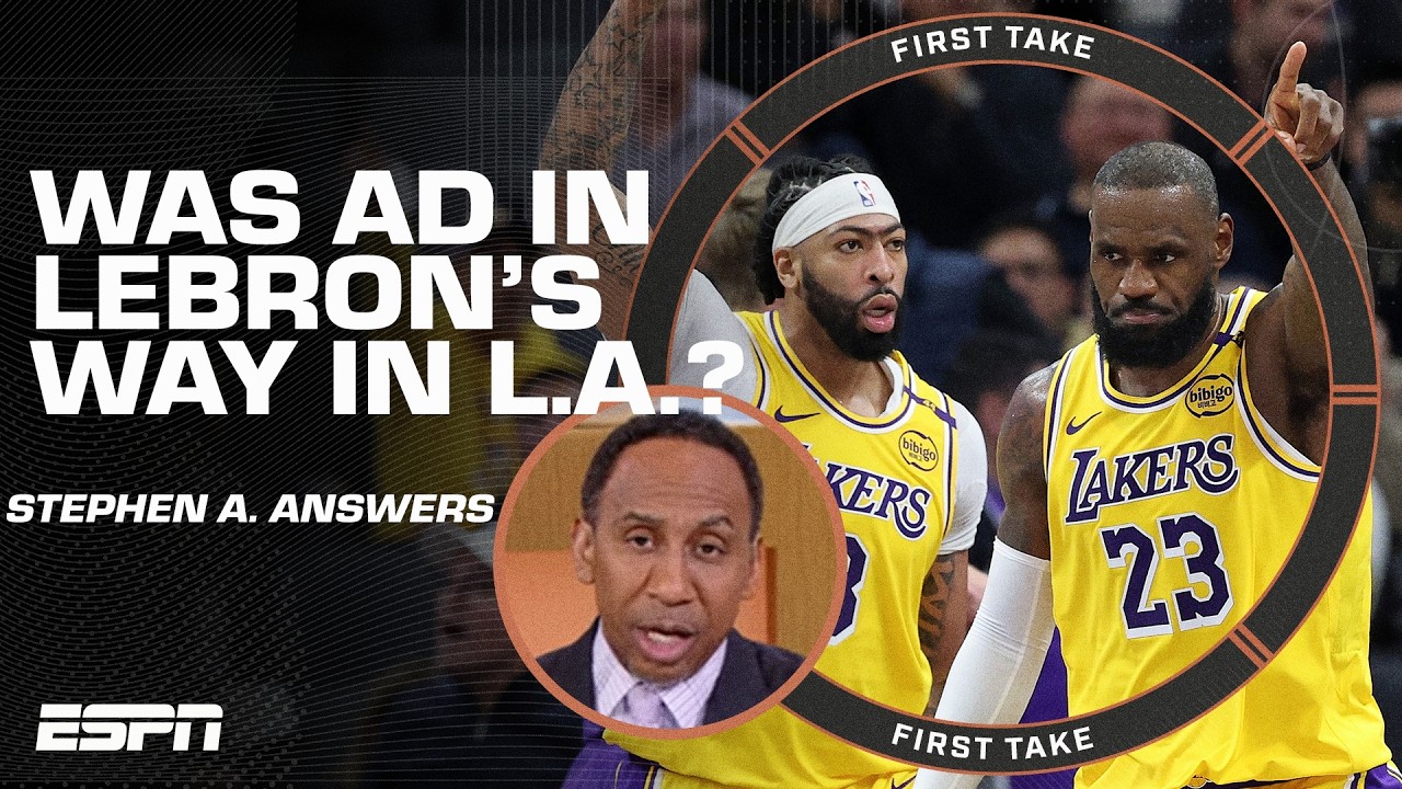 Anthony Davis was IN LEBRON'S WAY? 😲 Why Stephen A. agrees with Marcus Morris' comments | First Take