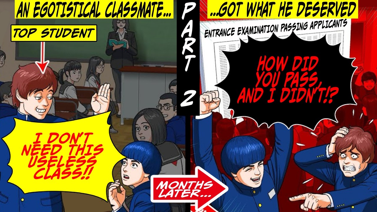 В тот день, когда мы узнали, кто поступил в наш университет мечты, нашего эгоистичного одноклассн...