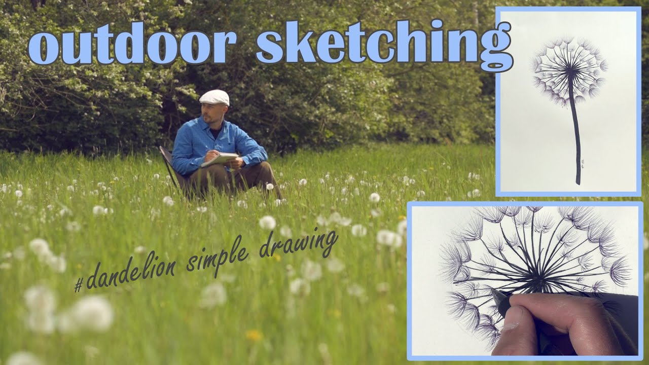 Zeichnen in der Natur #Löwenzahn