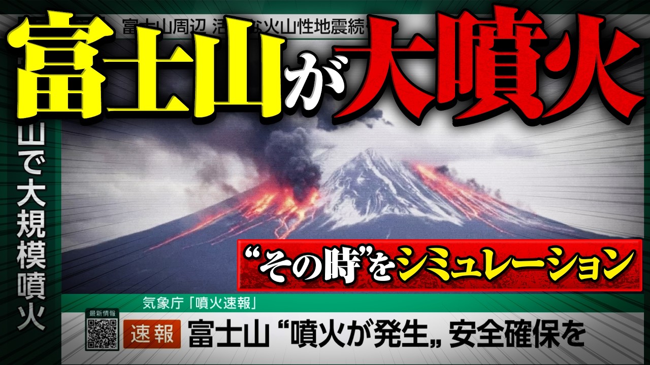 富士山噴火シミュレーション「前回宝永噴火から300年 いつ噴火してもおかしくない」 #みん防