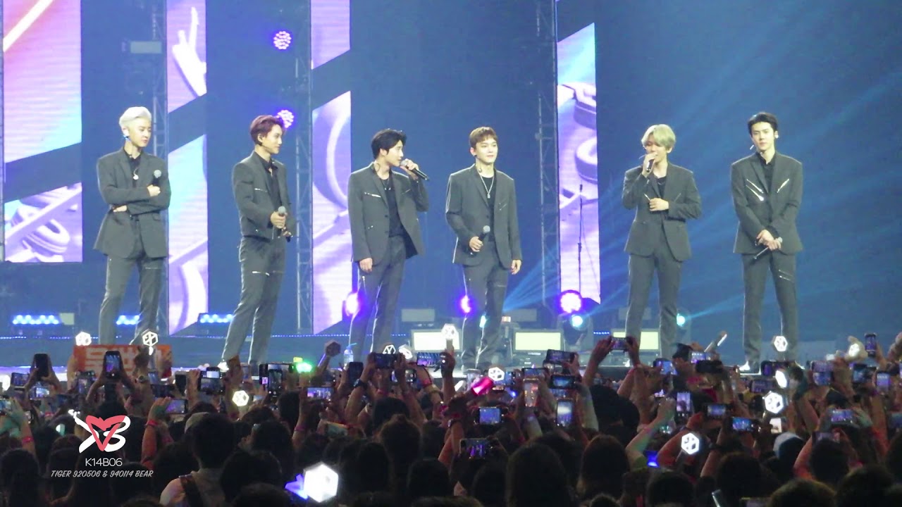 190706 EXO 엑소 - Tempo + SOMF + 24/7 + Love Shot + Ment - SBS SUPER CONCERT IN HK [직캠]
