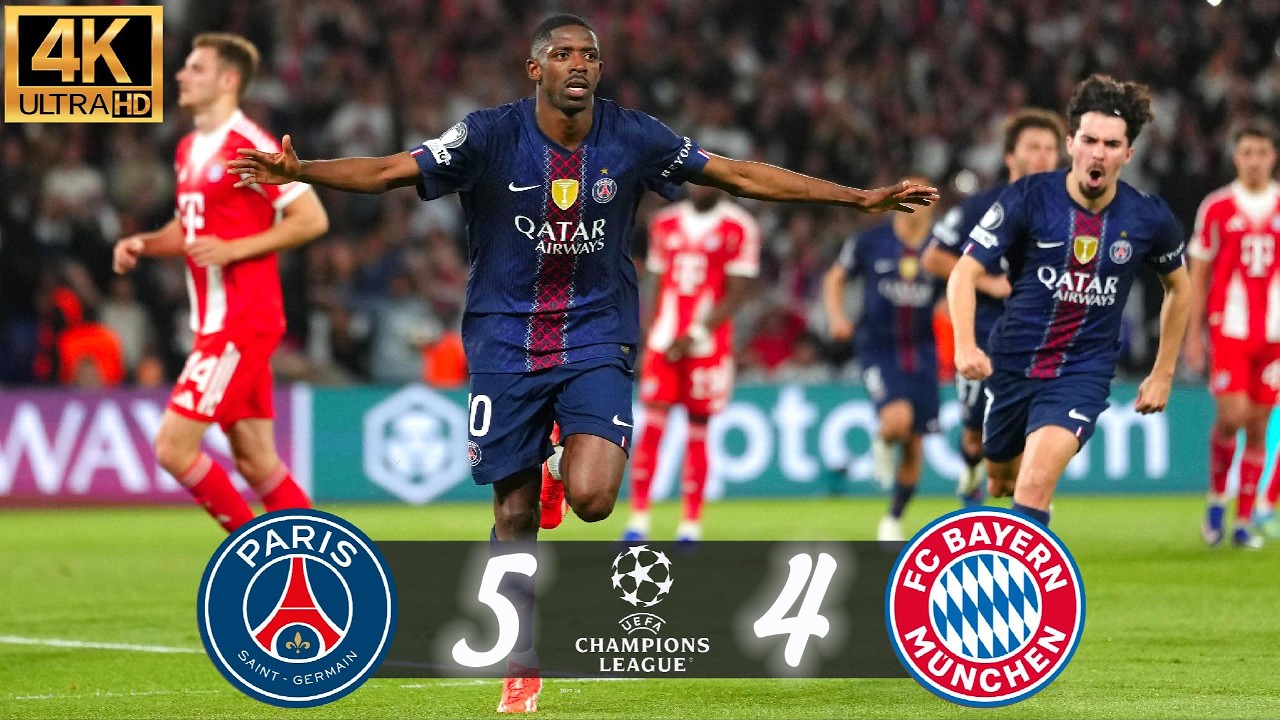 9 Goals 🔥 Pure Chaos | The CRAZIEST UCL Semi Final Ever? PSG 5&ndash;4 Bayern Munich