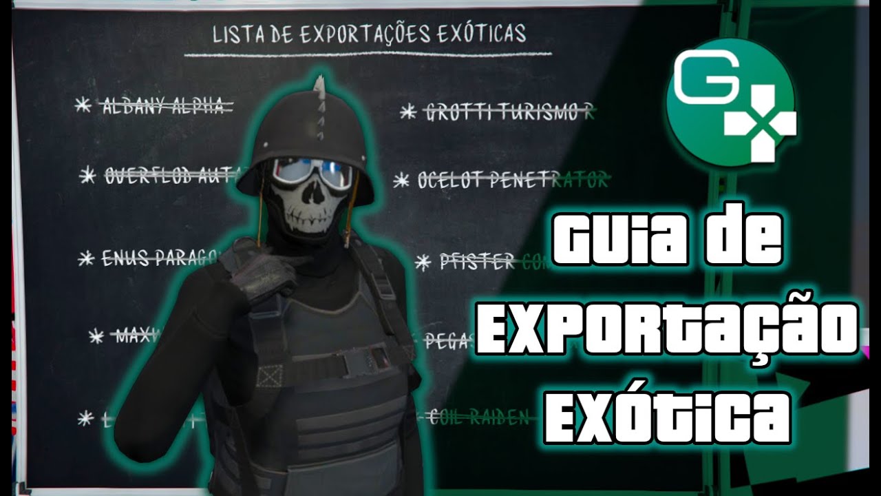 Exportação Exóticos Guia - Dicas e algumas localizações!