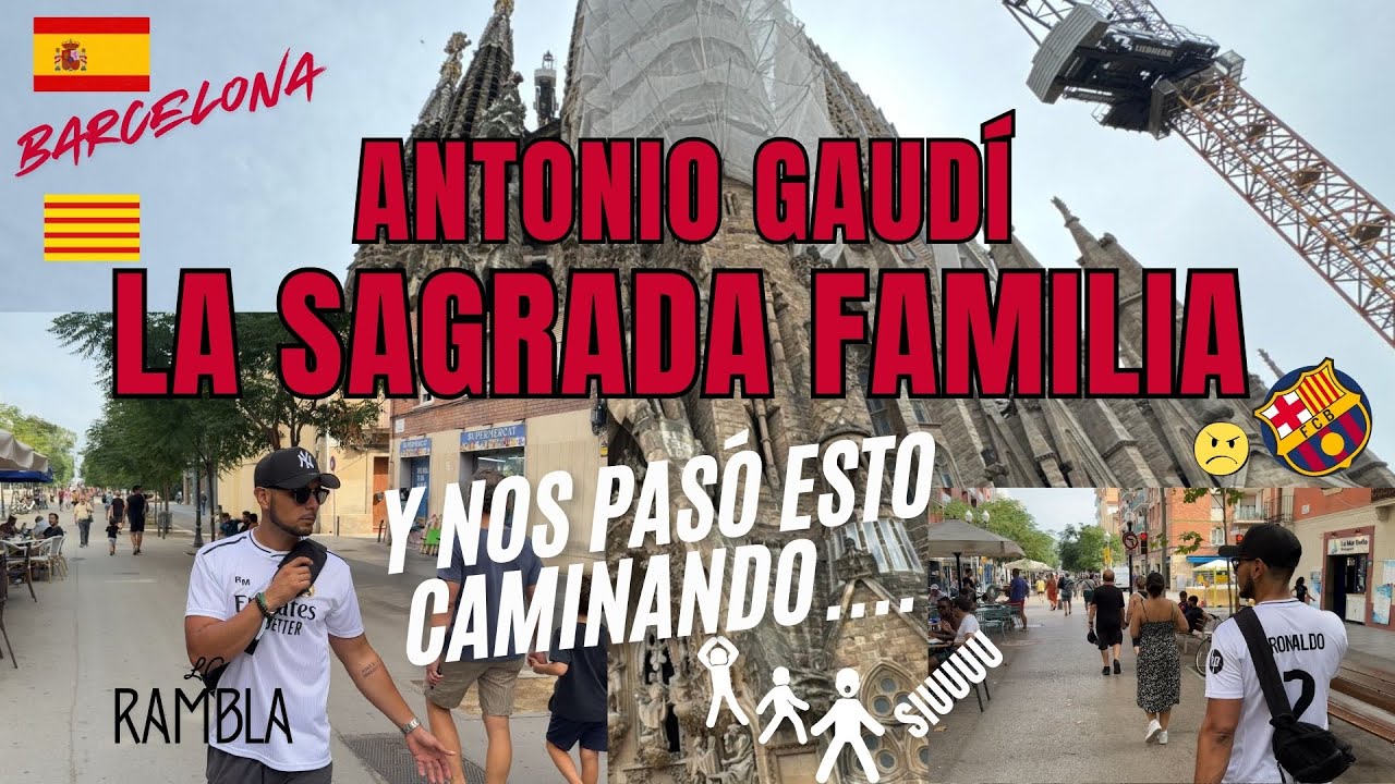 Barcelona: La iglesia de la Sagrada Familia de Antonio Gaudi. 